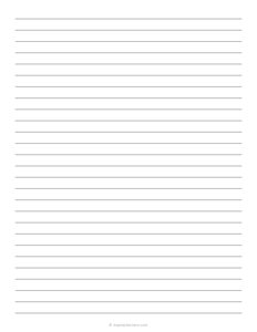 3/8 Lined Paper