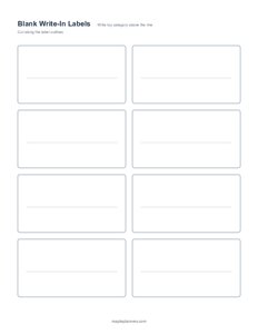 Blank Toy Labels