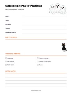 Halloween Party Planner
