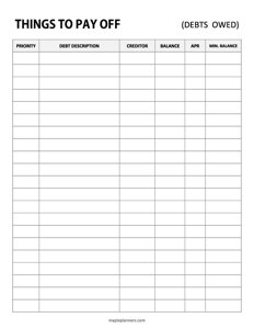 Debt Payoff Tracker