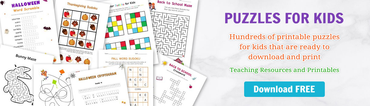 printable puzzles for kids