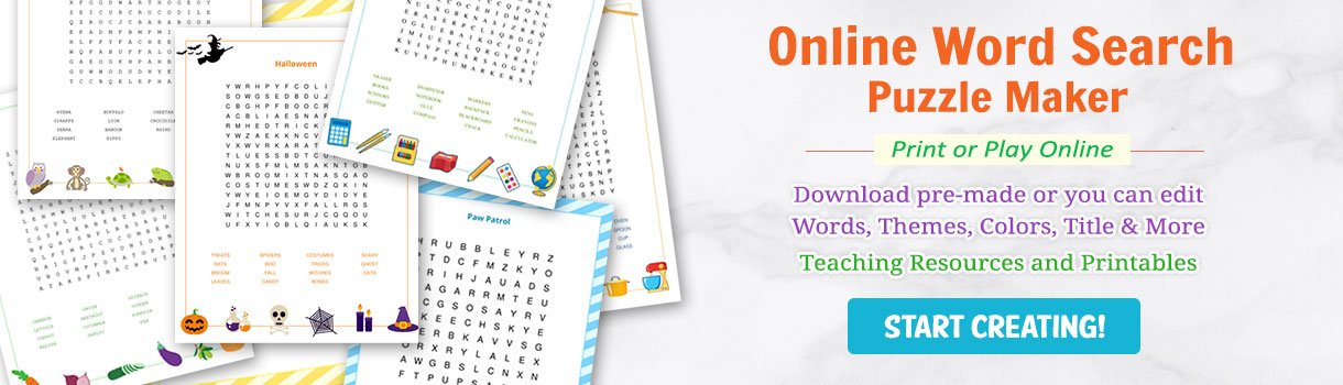 online word search generator tool