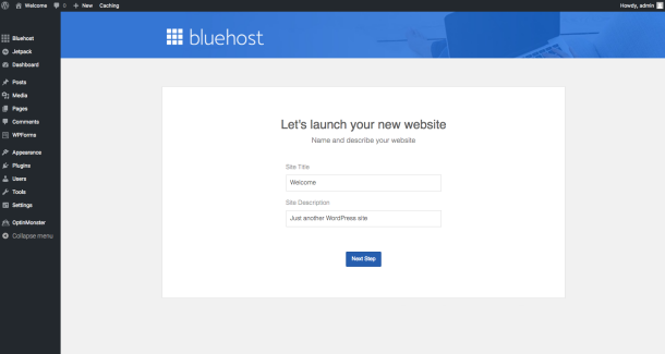 Click on Install on Bluehost