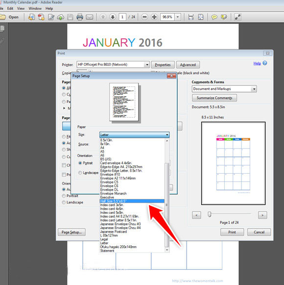 Half Size Weekly Planner Printing Tutorial