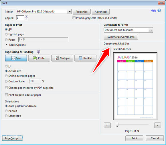 Half Size Weekly Planner Printing Tutorial