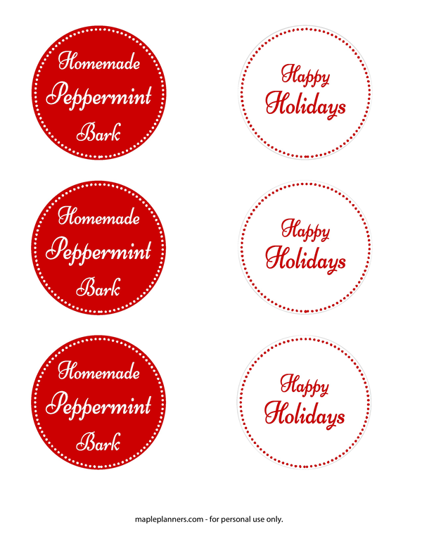 Happy Holidays Printables