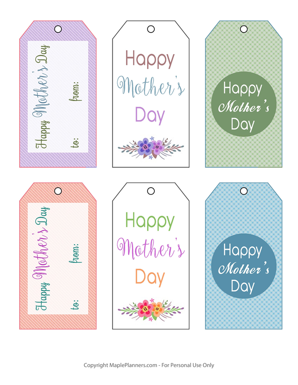 Mothers Day Gift Tags