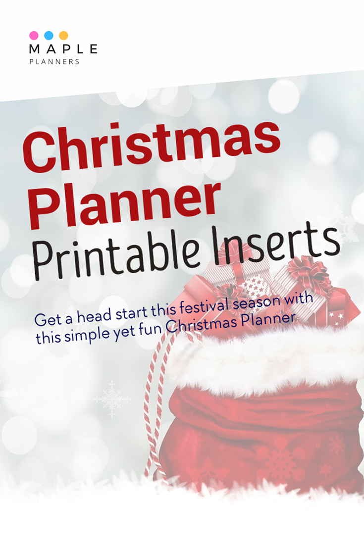Christmas Planner Printables 2020: Organize your holiday season in style