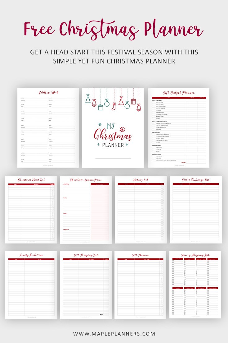 Free Christmas Planner Printable