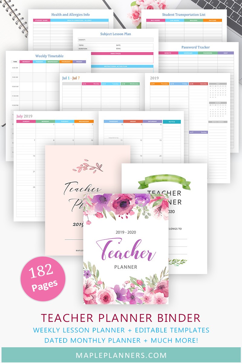 Teacher Planner Printable