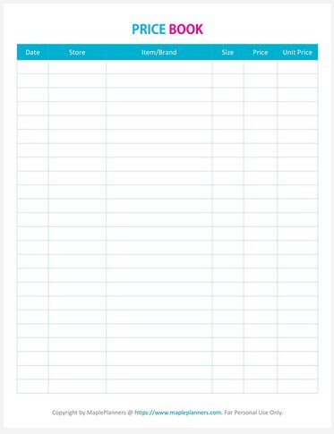 Price Book
