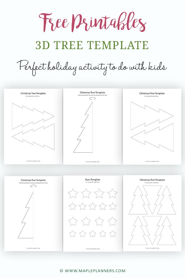 3D Tree Template - Download Free Printables