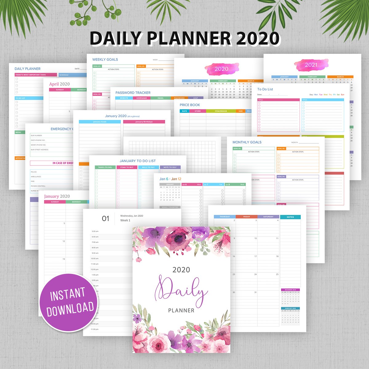 Daily Planner Printable Binder