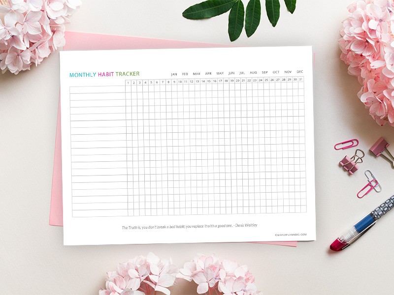 Free Printable Habit Tracker