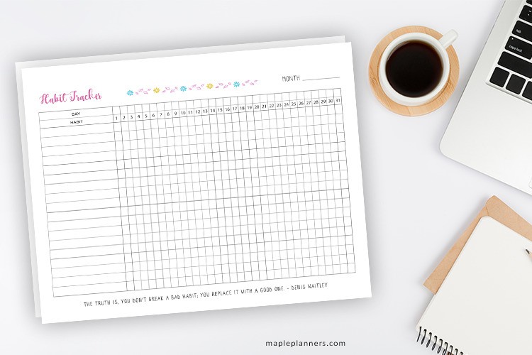 Free Printable Habit Tracker