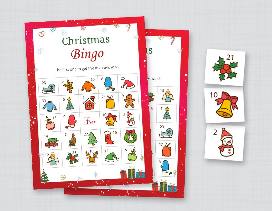 30 sets of Christmas Bingo Game Cards