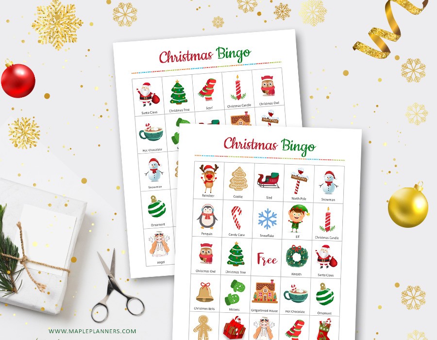 Christmas Bingo Game Printable