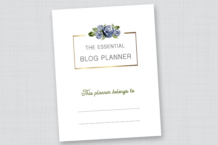 Blog Planner Cover Page