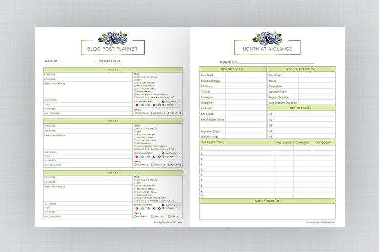 Blog Post Planner Printable