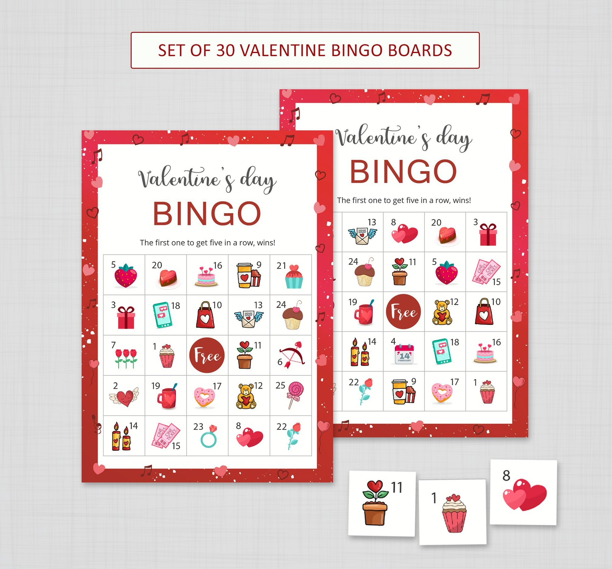 Valentines Day Bingo Game Printable
