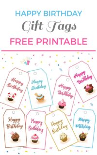Happy Birthday Gift Tags Free Printable
