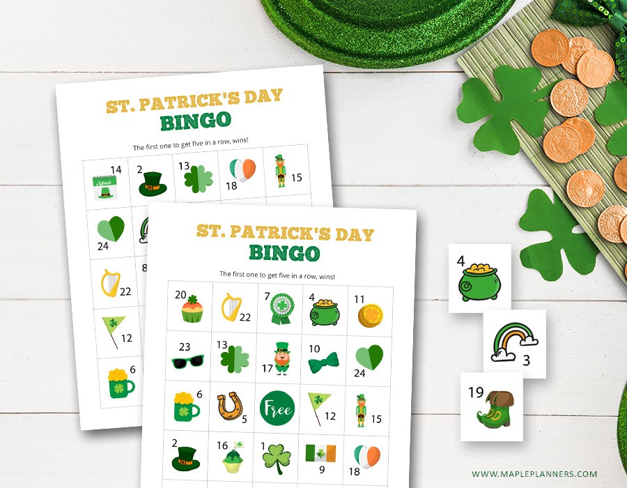 St Patrick's Day Bingo Printable