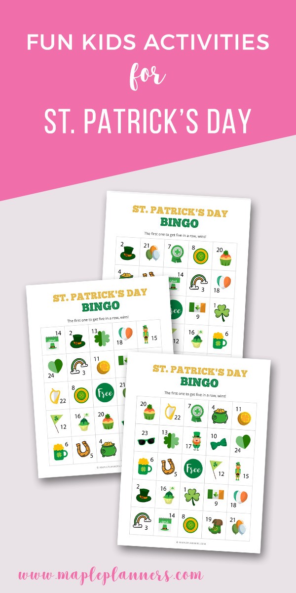 St. Patrick's Day Bingo Free Printable
