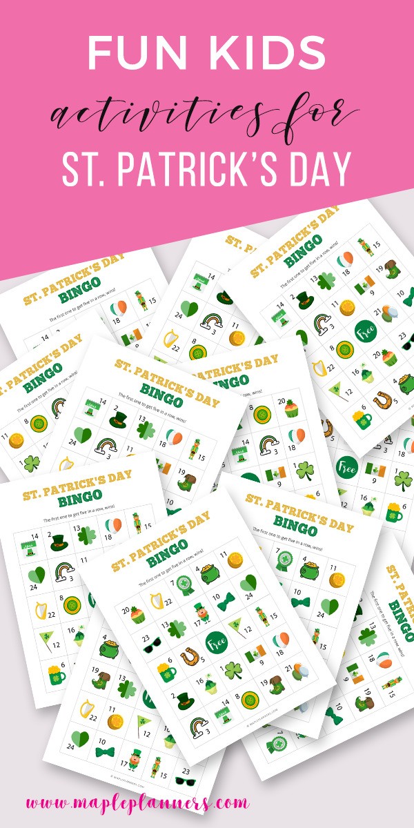 St. Patrick's Day Bingo Free Printable