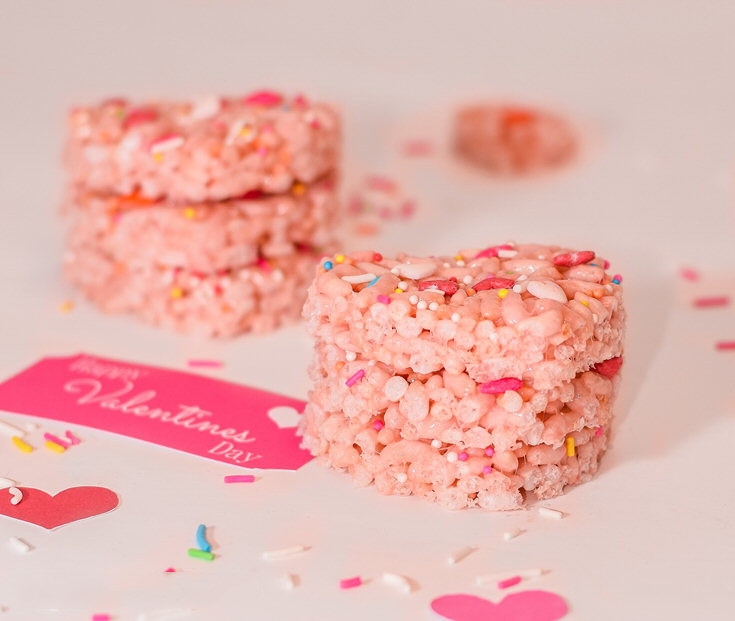 Valentines Day Rice Crispy Treats