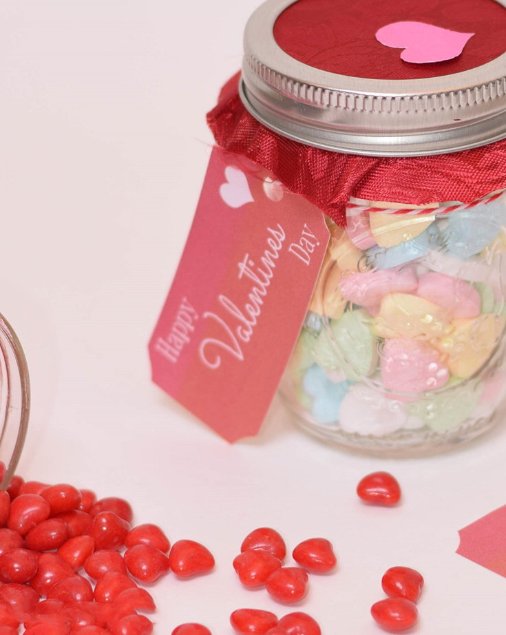 Happy Valentines Day DIY Mason Jar Gifts FREE Printables