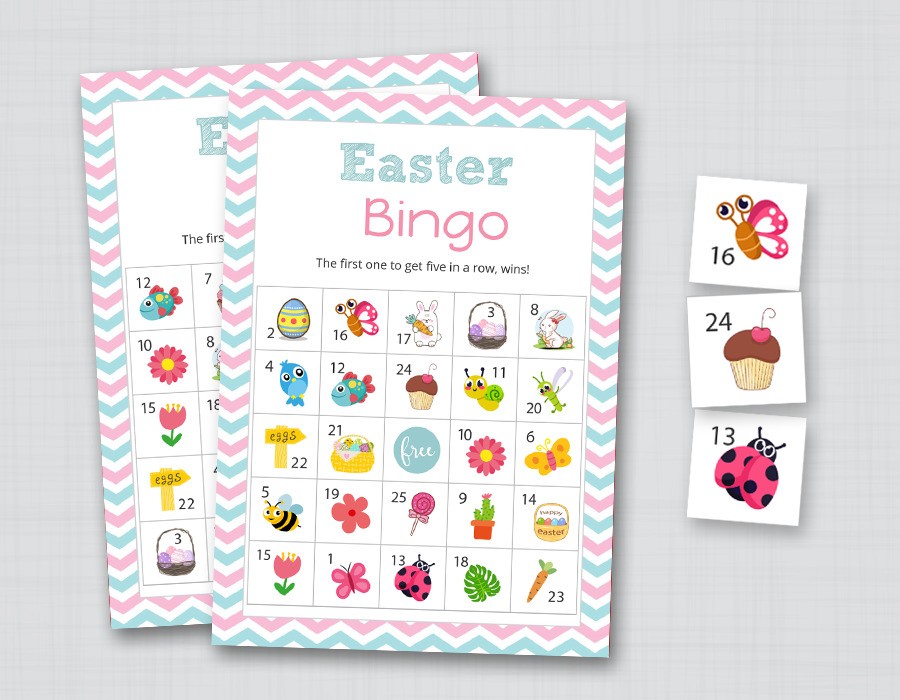 30 Set of Easter Bingo Game
