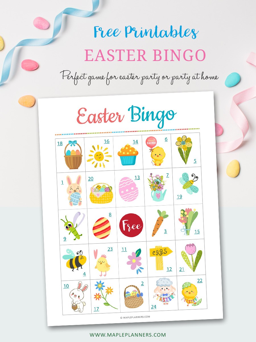 Free Easter Bingo Game Printable