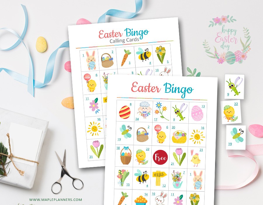 Easter Bingo Game Printable