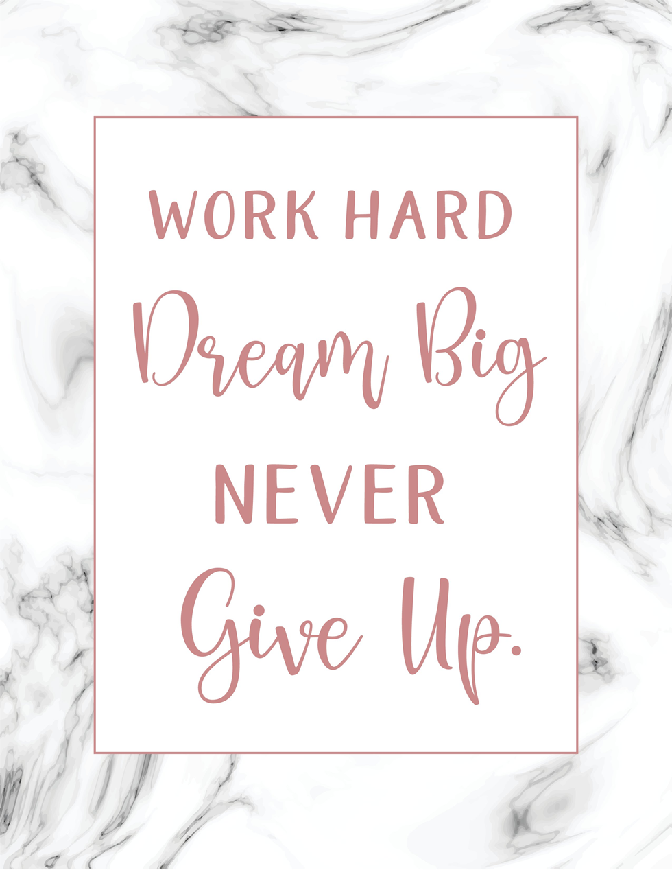 Motivational wall art printable