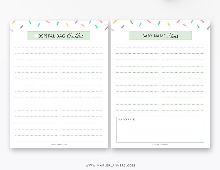 Free Printable Pregnancy Journal