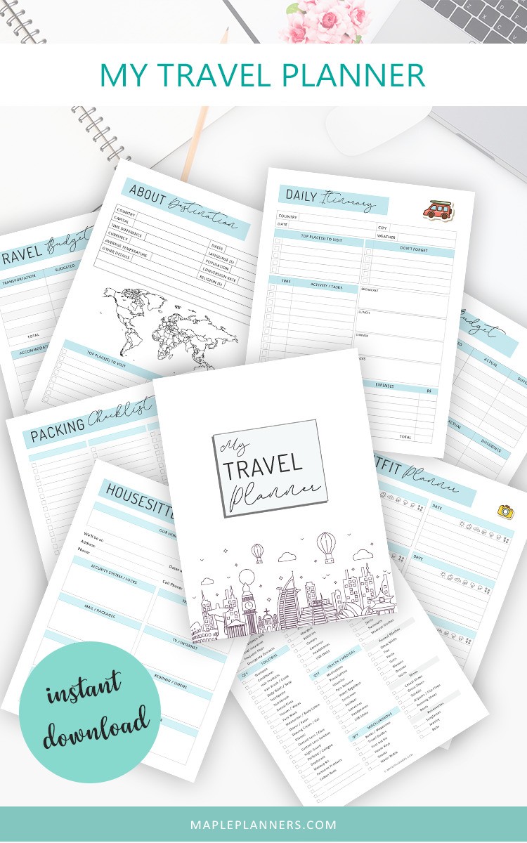 My travel journal printable