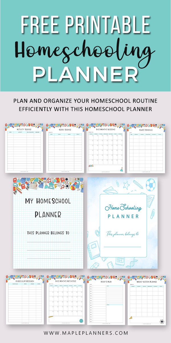 Printable Home Schooling Planner