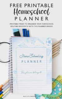 Free Printable Homeschool Planner
