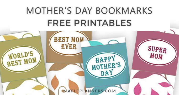 Mothers Day Bookmarks Free Printables