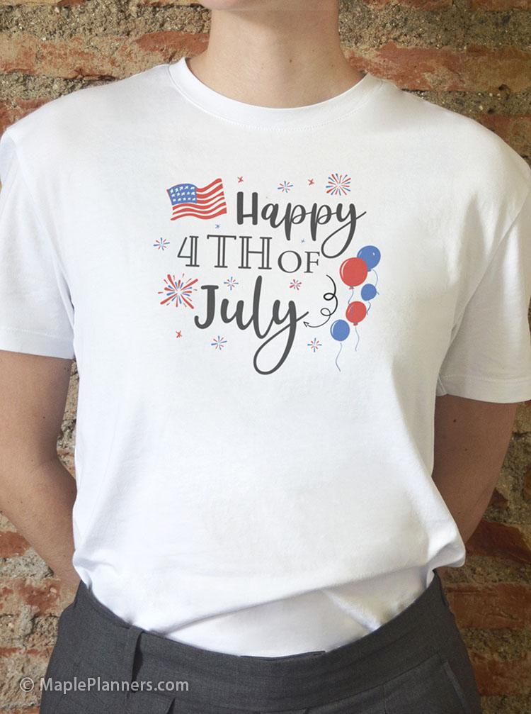 4th of July SVG Cut files to design custom tshirts to celebrate 4th July with Cricut Machine