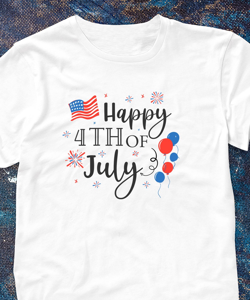 Happy 4th of July Cut Files to make custom tshirts, mugs, totes, bags and much more