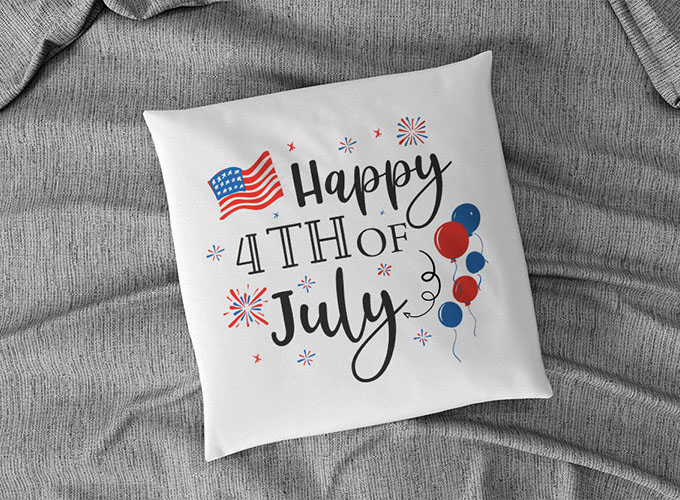 Download 4th July SVG Cut Files to design cute cushion covers using Cricut Machine