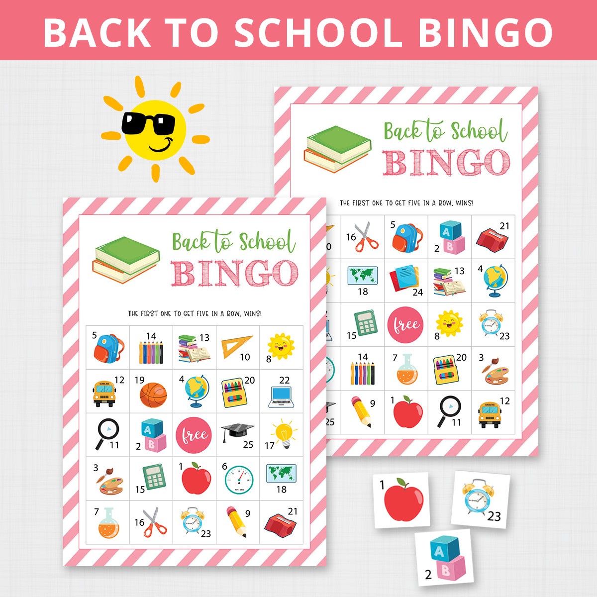 Printable Back to School Bingo