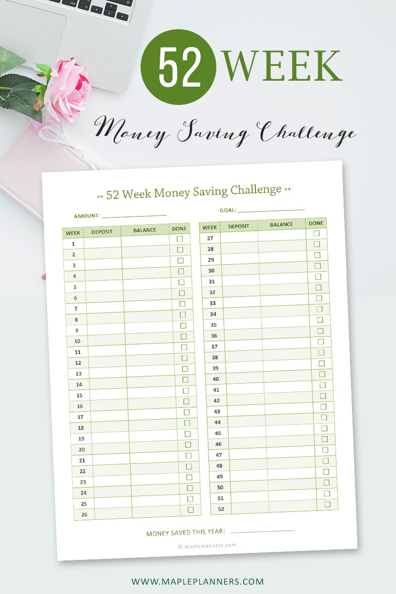 52 Week Money Saving Challenge