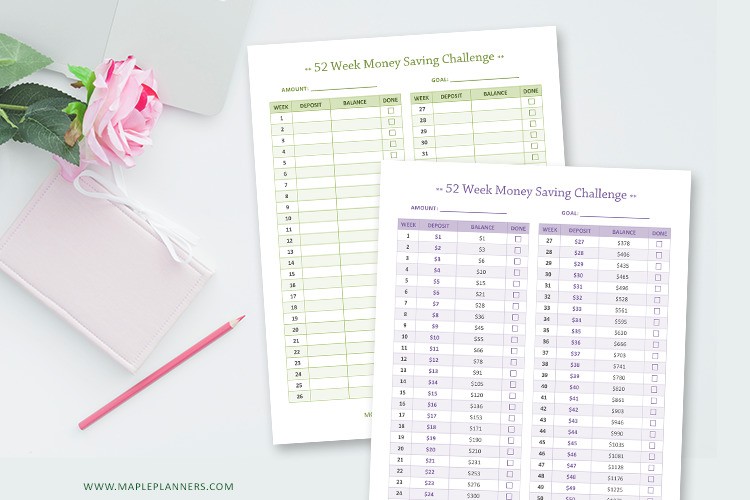 52 Week Money Saving Challenge