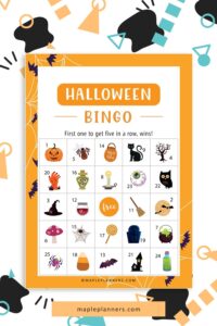 Free Printable Halloween Bingo