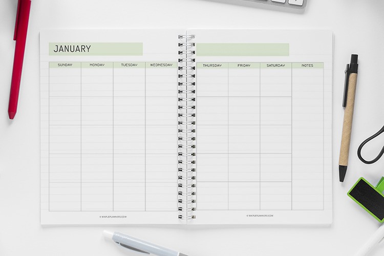 Student Planner Printable - Monthly Calendar