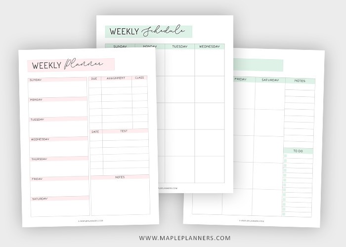 Weekly Planner Printable