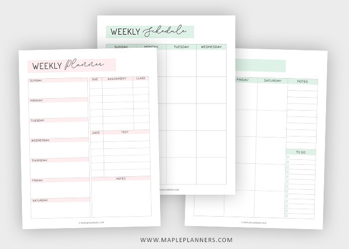 Weekly Planner Printable