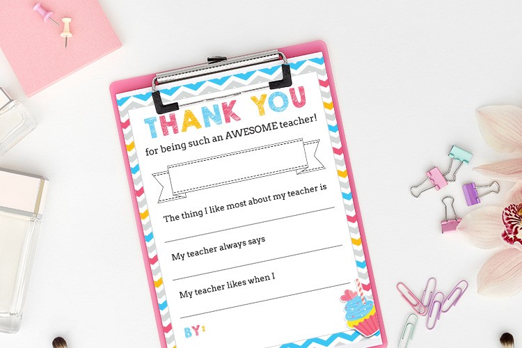 Free Printable Teacher Appreciation Thank You